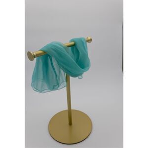 Vintage Sheer Mint Green Square Scarf Lightweight Chiffon